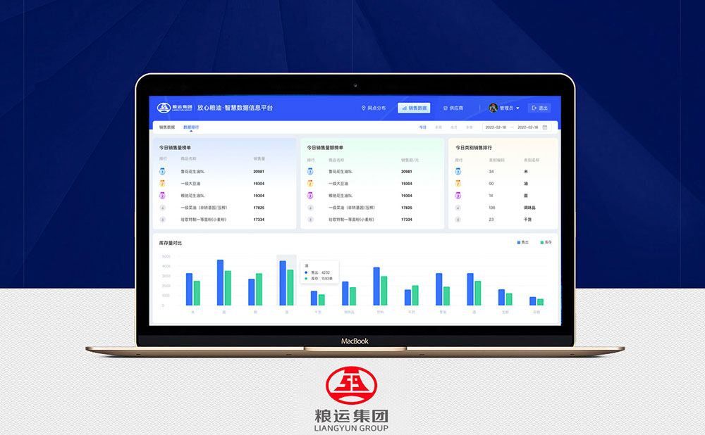 放心糧油-智慧數據信息平臺